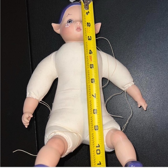 1980s Bell Ceramics Kay McKee Pixie Elf Doll 12 Inch Vintage Collectible - Picture 7 of 8